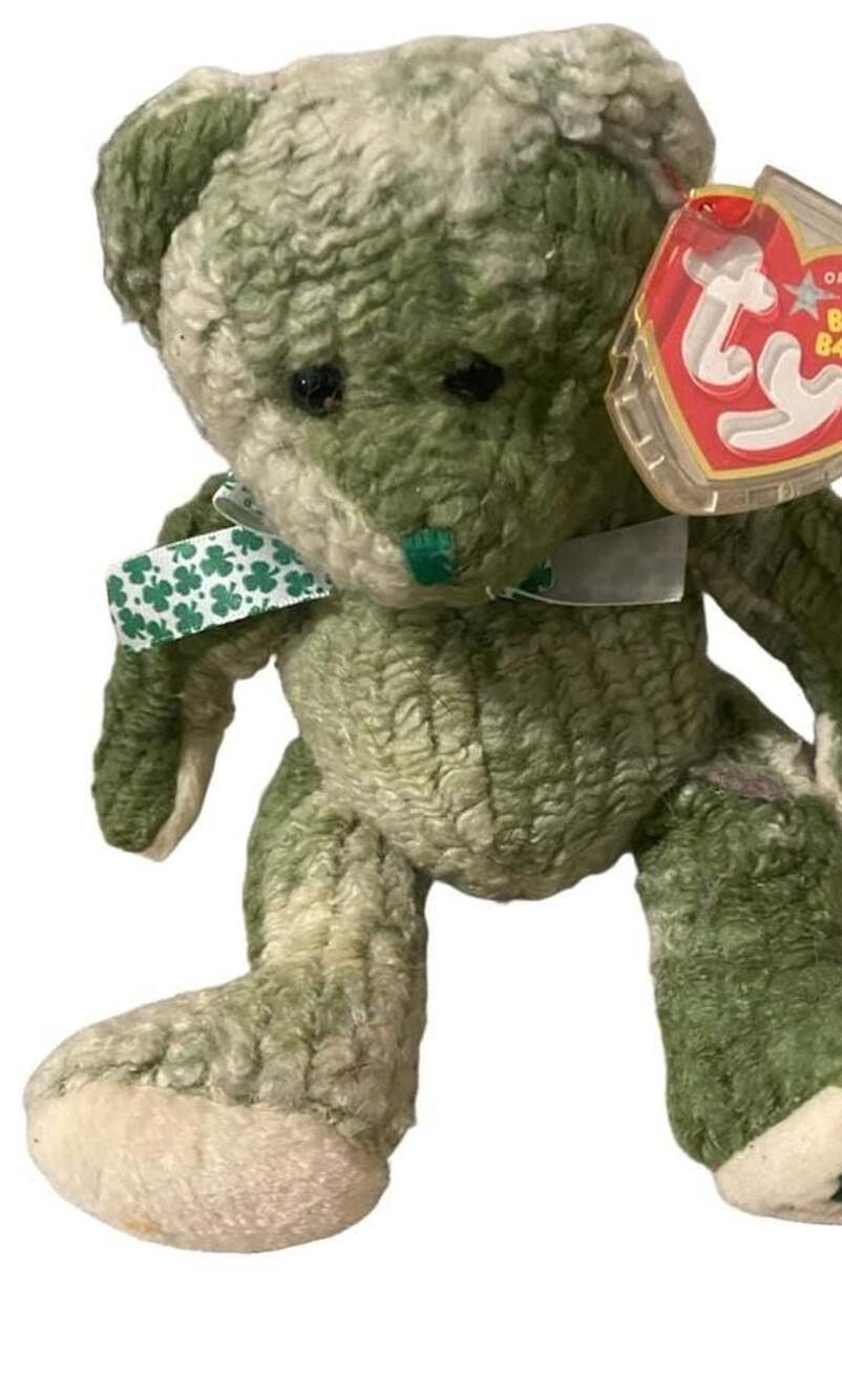 Ty Beanie Babies McWooly Bear St Patrick's Day